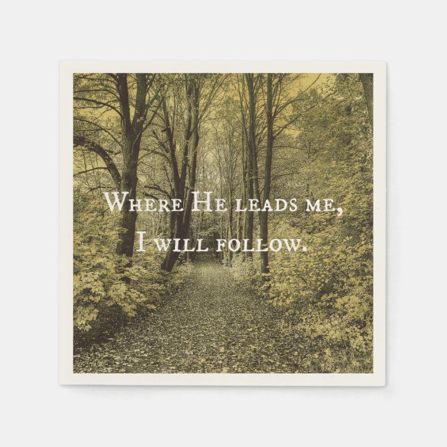 Guardanapo De Papel Christian Cote Onde Ele Me Leva (Frente)