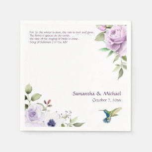 Guardanapo De Papel Christian Wedding Napkins - Canção de Salomão