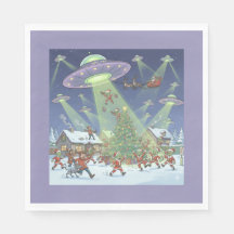 Christmas Alien Invasion, Paper Napkins