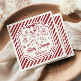 Guardanapo De Papel Christmas Baby Shower