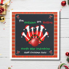 Guardanapo De Papel Christmas Bowling Holiday Party