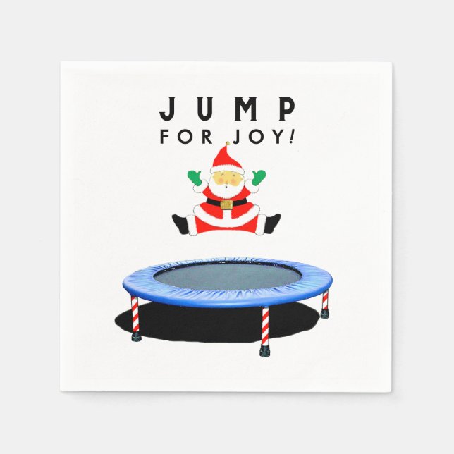 Guardanapo De Papel Christmas Holiday Party Trampoline (Frente)