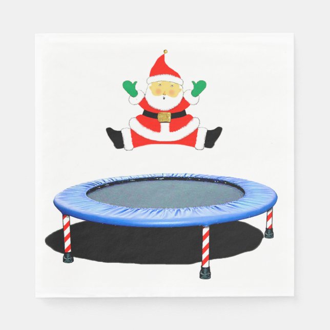 Guardanapo De Papel Christmas Holiday Party Trampoline (Frente)