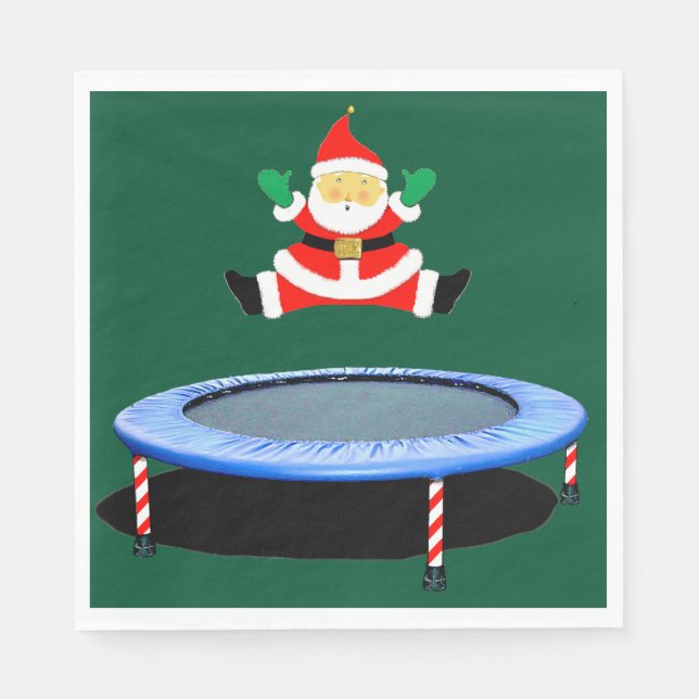 Guardanapo De Papel Christmas Holiday Party Trampoline (Frente)