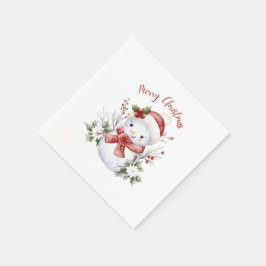 Guardanapo De Papel Christmas Snowman Party Paper Napkin