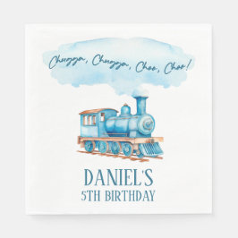 Guardanapo De Papel Chugga Choo Choo Vintage Festa de aniversário