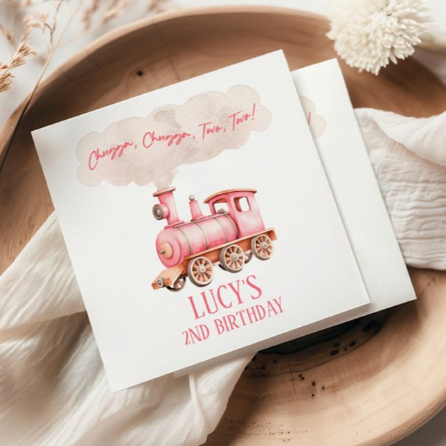 Guardanapo De Papel Chugga Dois segundos aniversários Choo Choo (Criador carregado)