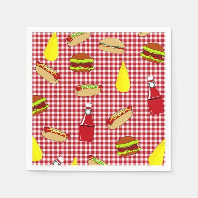 Guardanapo De Papel CHURRASCO Birthday Paper Napkins (Frente)