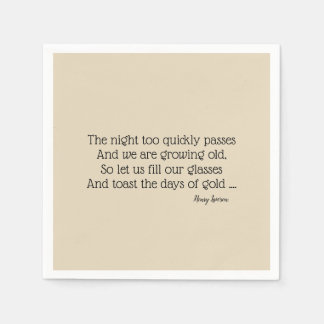 Guardanapo De Papel Churrasco de Poesia de Bush australiano Napkins