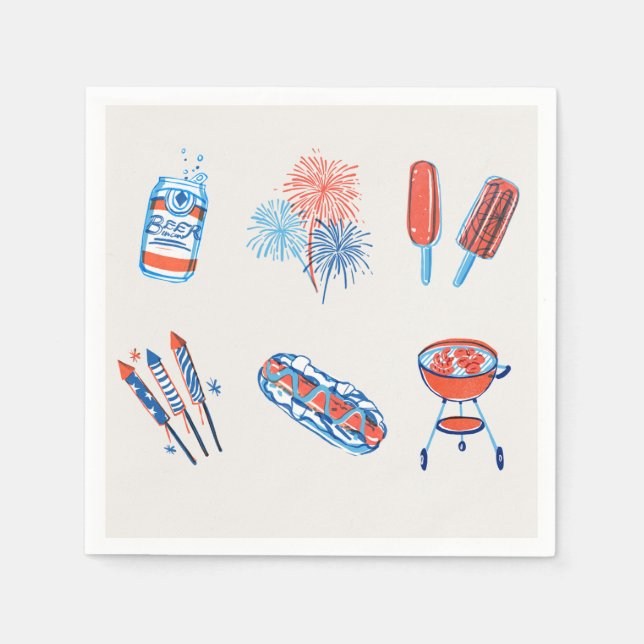 Guardanapo De Papel CHURRASCO Napkins (Frente)