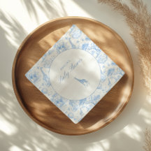 Chuva Azul Toile De Jouy Menino Baby Shower