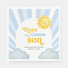 Guardanapo De Papel Chuva de Amor: Baby Shower do Filho