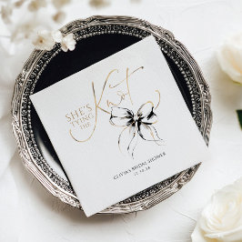 Guardanapo De Papel Chuva de Amor: Black Bow Está se Casando Chá de No