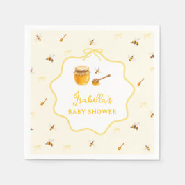 Guardanapo De Papel Chuva de Amor Festa de Bebê Abelha Amarela Caprich