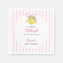Chuva de Amor Limão Rosa Baby Shower