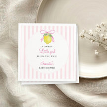 Chuva de Amor Limão Rosa Baby Shower