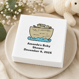 Guardanapo De Papel Chuva de Amor no Baby Shower do Noah 