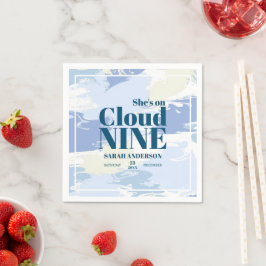 Guardanapo De Papel Chuva de Amor Nublado Art Chá de Noiva