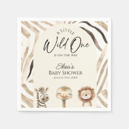 Guardanapo De Papel Chuva de Animais Selvagens para Bebê