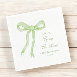 Guardanapo De Papel Chuva de Arroz com Laço Verde