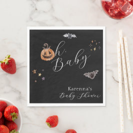 Guardanapo De Papel Chuva de Bebê Boho Halloween Oh Neutro em Gênero