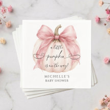 Chuva de Bebê Coquette Rosa Pequena Abóbora