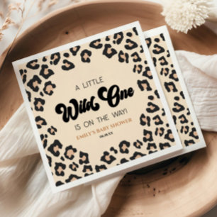 Guardanapo De Papel Chuva de Bebê Estilo Leopardo Cheetah Selvagem