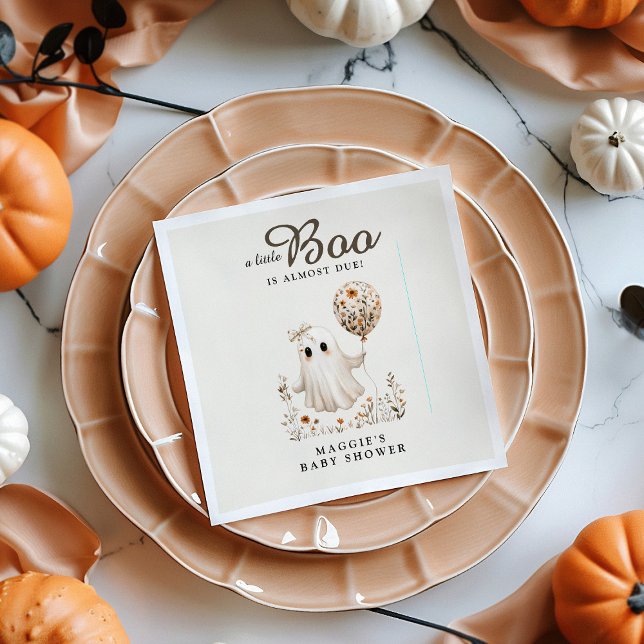 Guardanapo De Papel Chuva de Bebê Floral Boho Outono Fantasma Hallowee (Criador carregado)