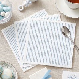 Guardanapo De Papel Chuva de Bebê Listra de Arco de Aquarela Azul Capr