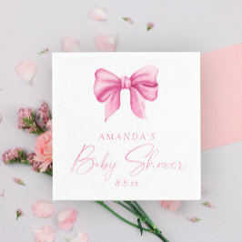 Guardanapo De Papel Chuva de bebê menina ARCO ROSA