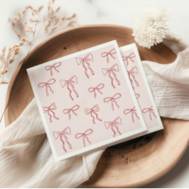 Guardanapo De Papel Chuva de Bebê Menina Boho Arcos Vermelhos Desenhad