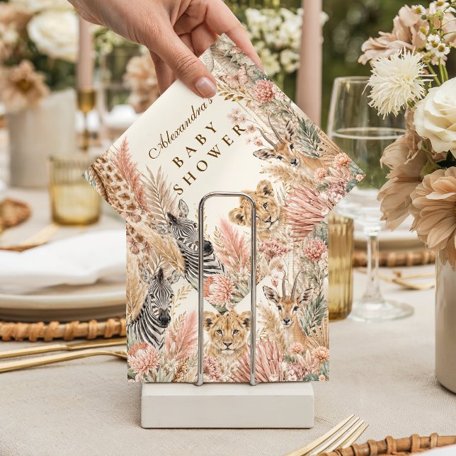Guardanapo De Papel Chuva de Bebê Menina Safari Boho Caprichosa (Criador carregado)