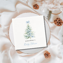 Guardanapo De Papel Chuva de Bebê Menino Natal Inverno