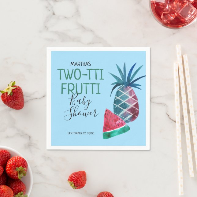 Guardanapo De Papel Chuva de Bebê Menino Two-tti Frutti (Insitu)