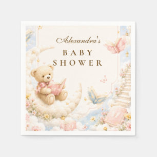 Guardanapo De Papel Chuva de Bebê Nuvens de Urso Enfeitiçado
