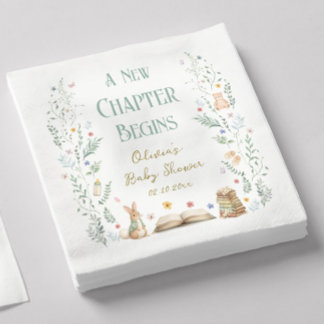Guardanapo De Papel Chuva de Bênçãos para o Novo Capítulo do Bebê