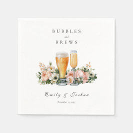 Guardanapo De Papel Chuva de Bolhas e Cervejas para Casais
