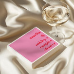 Guardanapo De Papel Chuva de Casal Moderna Rosa Brilhante e Vermelha P<br><div class="desc">Adicione um toque elegante à chuva de casal com esses guardanapos personalizados rosa e vermelho modernos. Com tipografia em negrito e design minimalista, esses guardanapos são perfeitos para festas de noivado, chuves de casamento ou qualquer celebração pré-casamento. Personalize-os com os nomes do casal para um detalhe divertido e funcional que...</div>