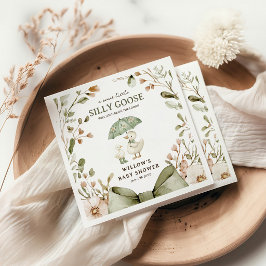 Guardanapo De Papel Chuva de Cores Babyshower Pato Mudo