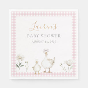 Guardanapo De Papel Chuva de Encanto Rosa Galinha Boba Chá de Bebê com