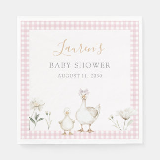 Guardanapo De Papel Chuva de Encanto Rosa Galinha Boba Chá de Bebê com