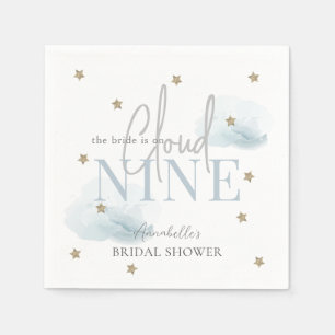Guardanapo De Papel Chuva de Estrelas Douradas Nove Nuvens Azul Banho