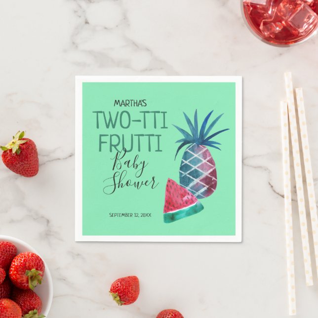 Guardanapo De Papel Chuva de Frutas Baby Shower Two-tti Frutti (Insitu)