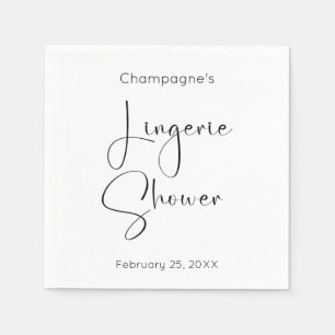 Guardanapo De Papel Chuva de Lingerie com Letra Moderna