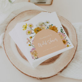 Guardanapo De Papel Chuva de Noiva com Arco Floral Pêssego