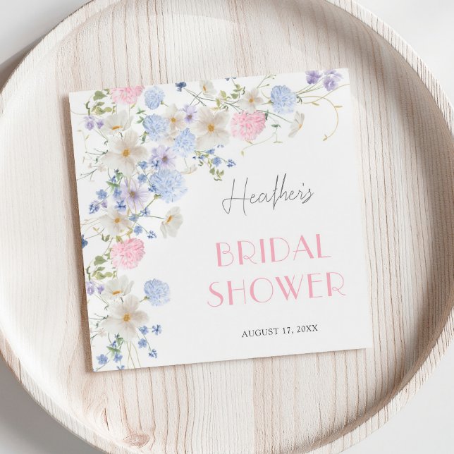 Guardanapo De Papel Chuva de Noiva de Flores Silvestres Rosa Roxo na P (Criador carregado)