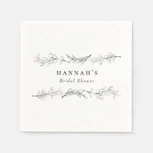 Guardanapo De Papel Chuva de Noiva Floral de Flores Silvestres Elegant