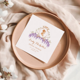Guardanapo De Papel Chuva de Noiva Floral Wisteria Vintage Regência
