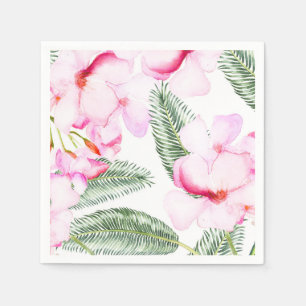 Guardanapo De Papel Chuva de Noiva Havaiana Rosa Verde Oásis Tropical