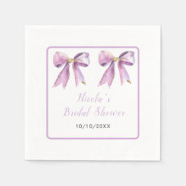 Guardanapo De Papel Chuva de Noiva Laço Coquete Roxo